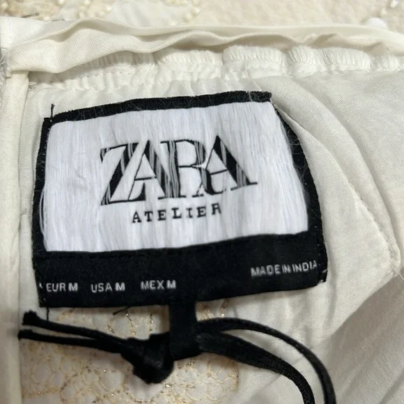 New! Zara Atelier limited edition medium beaded cape skirt. - Picture 8 of 16